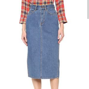 Marc Jacobs Denim Midi Skirt 27